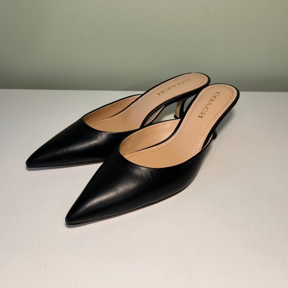 Coach Women's Renn Leather Mule - Picture 1 of 15